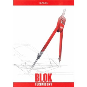Blok techniczny Herlitz A4 10 białych kartek