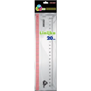 Linijka przezroczysta 20 cm Top-2000