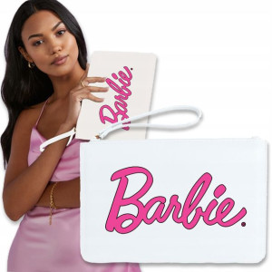 Torebka Kopertówka BIAŁA Na Telefon BARBIE Wzory