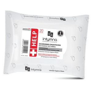 AA Intymna OCHRONA&PIELĘGNACJA HELP Ochronne chusteczki do higieny intymnej