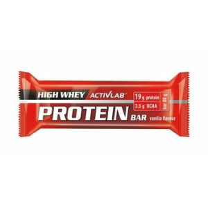 High Whey Protein Bar - waniliowy w polewie jogurtowej Activlab (80 gram)