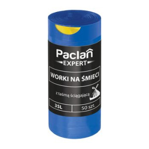Paclan Expert worki na śmieci z taśmą 35L 50 szt.