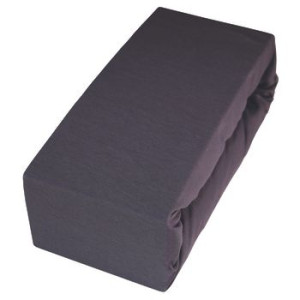 Prześcieradło jersey z gumką 160cmx200cm grafit