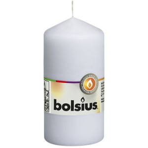 Bolsius Świeca pieńkowa 120/58 biała