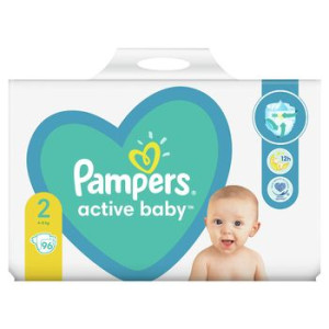 Pampers Rozmiar 2, 96 pieluszek, 4-8 kg