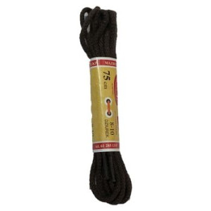 Mazbit Sznurowadła okrągłe cienkie 75 cm brąz