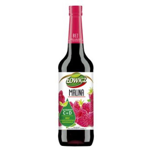 Łowicz Suplement diety Syrop o smaku malinowym 680 ml