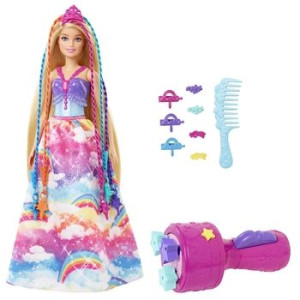 Barbie™ Dreamtopia Księżniczka Zakręcone pasemka Lalka + akcesoria