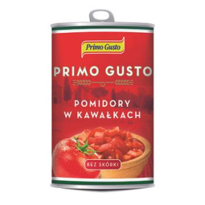 Primo Gusto Pomidory w kawałkach w puszce 400g