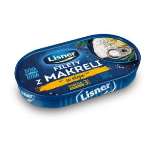 Filety z makreli w oleju Lisner 170g
