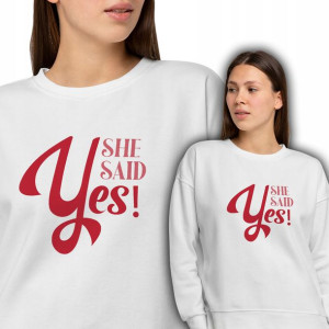 Bluza Biała Wieczór Panieński SHE SAID YES! - S