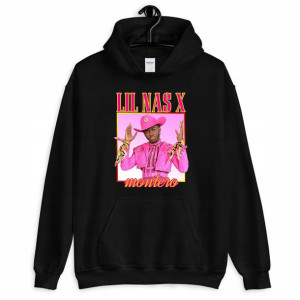 Bluza Czarna Damska Dla Fana Rap LIL NAS X Wz - S