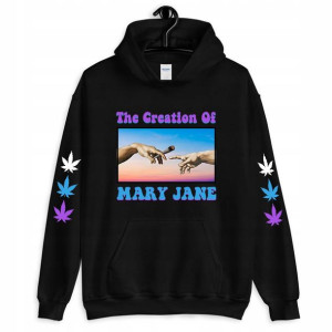 Bluza Czarna Damska Kaptur CREATION MARY JANE XL