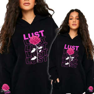 Bluza Czarna Damska Z Kapturem BLOOM LUST - XXL