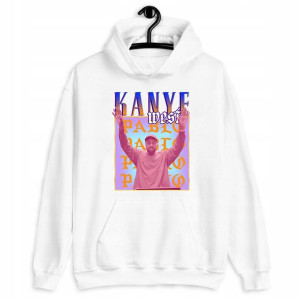 Bluza Kangurek Biała Rap Hip Hop KAYNE WEST Wz - S