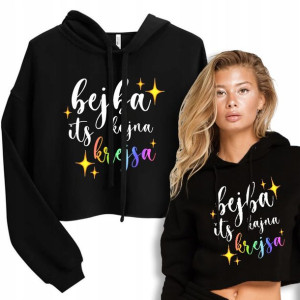 Bluza Krótka Kaptur Black BEJBA ITS KAJNA KREJSA S