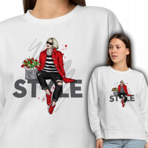 Wygodna Modna Damska Bluza FASHION STYLE Wz - M