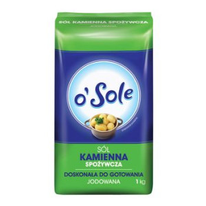 Sól Kamienna spożywcza jodowana 1 kg o'Sole