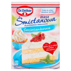 Dr. Oetker Masa śmietanowa o smaku śmietankowym 56g