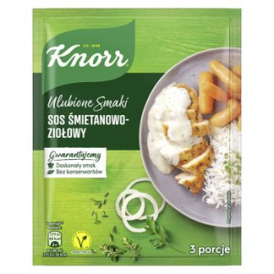 Knorr Ulubione Smaki Sos Śmietanowo-ziołowy 29 G