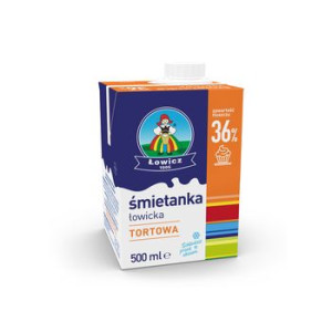Śmietanka Łowicka UHT 36% 500g Łowicz
