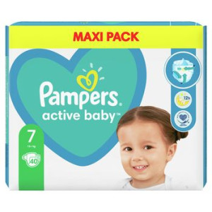 Pieluszki Pampers Active Baby Rozmiar 7, 40 pieluszek