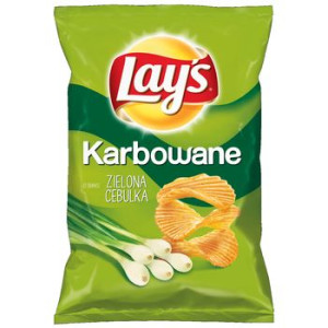 Lay's Karbowane Zielona Cebulka 130g