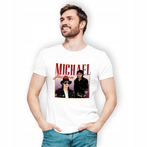Koszulka Męska Dla Fana MICHAEL JACKSON Wzory - L