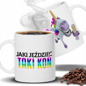 KUBEK Jaki Jeździec Taki Koń Wiele WZORÓW Prezent