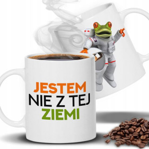 KUBEK PREZENT do PRACY Nie z tej ZIEMI Wzory MIX