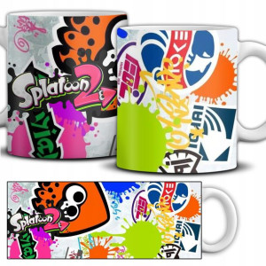 KUBEK Prezent Wiele WZORÓW z gry SPLATOON Graffiti