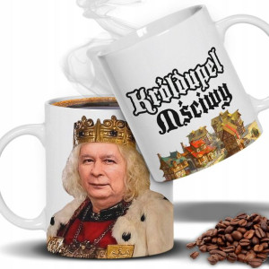 KUBEK Śmieszny KACZYŃSKI KrólDupel Wiele WZORÓW