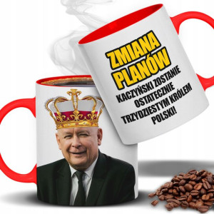 KUBEK Śmieszny Prezent KACZYŃSKI Król Wiele WZORÓW