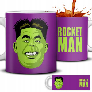KUBEK Śmieszny PREZENT KIM DZONG UN HULK Wzory MiX