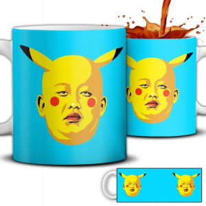 KUBEK Śmieszny PREZENT KIM DZONG UN PIKA Wzory MIX