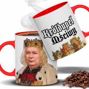 KUBEK Śmieszny Prezent KRÓL KACZYŃSKI Dużo WZORÓW