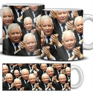 Śmieszny KUBEK Jarosław Kaczyński Wiele WZORÓW
