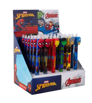 Długopis wymazywalny 0,5mm niebieski Avengers/SpiderMan Colorino School 579