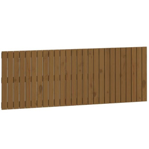 Wezgłowie łóżka, miodowy brąz, 166x3x60 cm, lite drewno sosnowe
