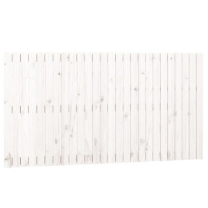 Wezgłowie łóżka, białe, 166x3x90 cm, lite drewno sosnowe