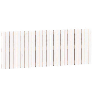 Wezgłowie łóżka, białe, 159,5x3x60 cm, lite drewno sosnowe