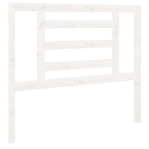 Wezgłowie łóżka, białe, 106x4x100 cm, lite drewno sosnowe