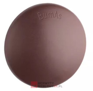 ODBOJNIK drzwiowy na ścianę,  60 mm, Brąz , samoprzylepny