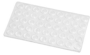 Amortyzator Odbojnik Silikonowy Samoprzylepny fi 10x 3 mm, Przeźroczysty