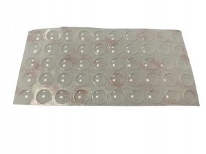 Amortyzator Odbojnik Silikonowy Samoprzylepny fi 8x2 mm, Przeźroczysty