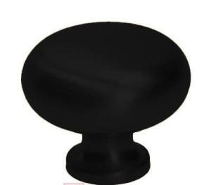 Gałka meblowa okrągła loft  GP16 , Czarny mat,  Fi-32 mm