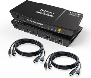 Przełącznik KVM HDMI USB HDCP 2.2 4K 60Hz