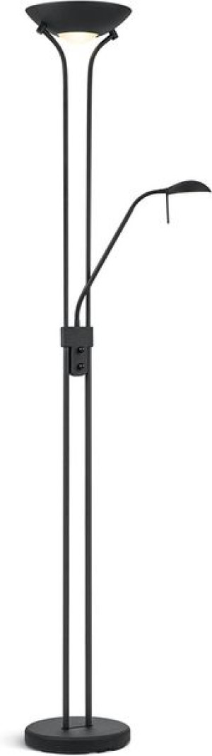 Lampa stojąca podłogowa LED czarna nowoczesna 1,8 m