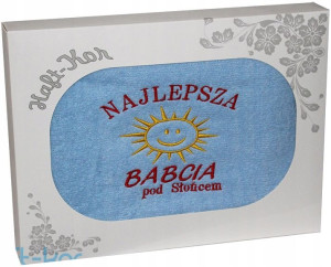 Ręcznik Z Haftem Dla Dzień Babci 70x140 Na Prezent