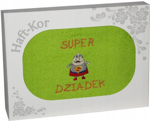 Ręcznik Z Haftem Dzień Dziadka 70x140 Na Prezent